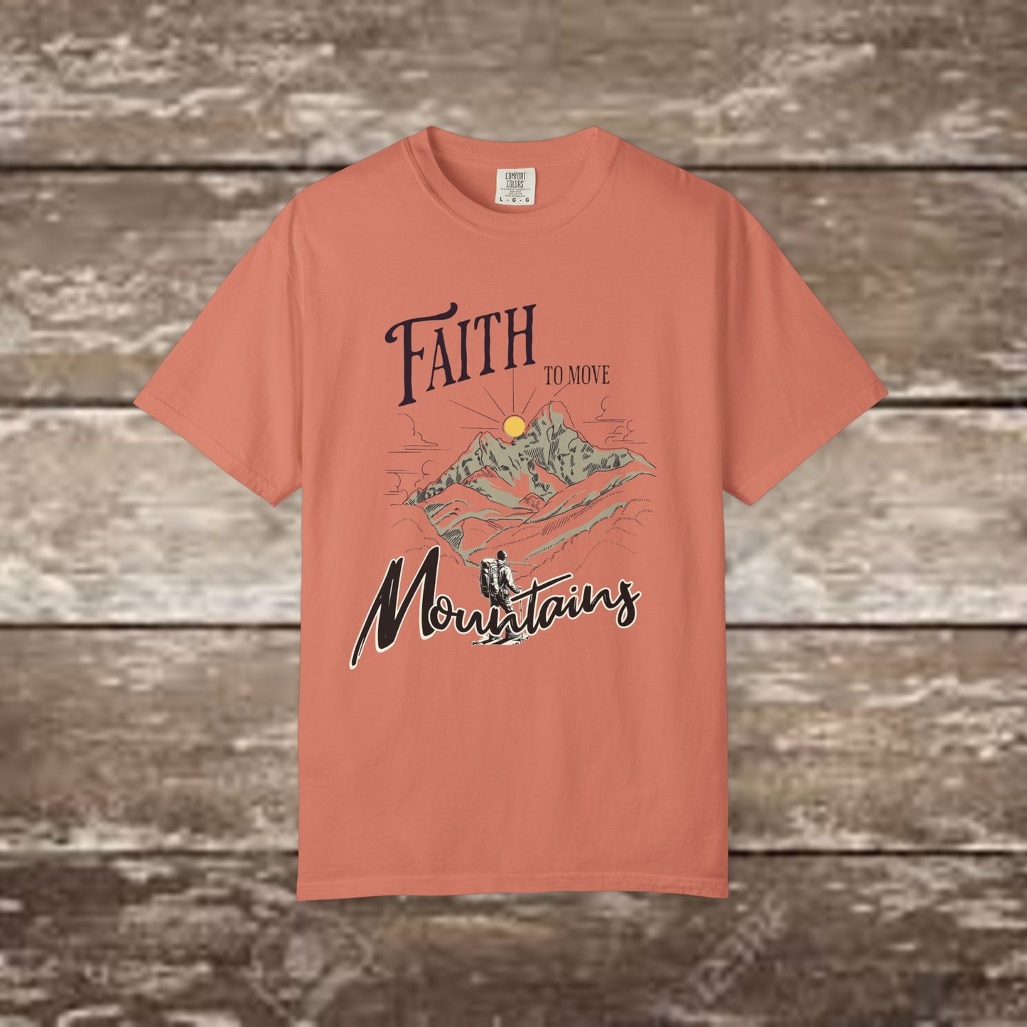 Faith to Move Mountains – Comfort Colors 1717 Christian Graphic Tee