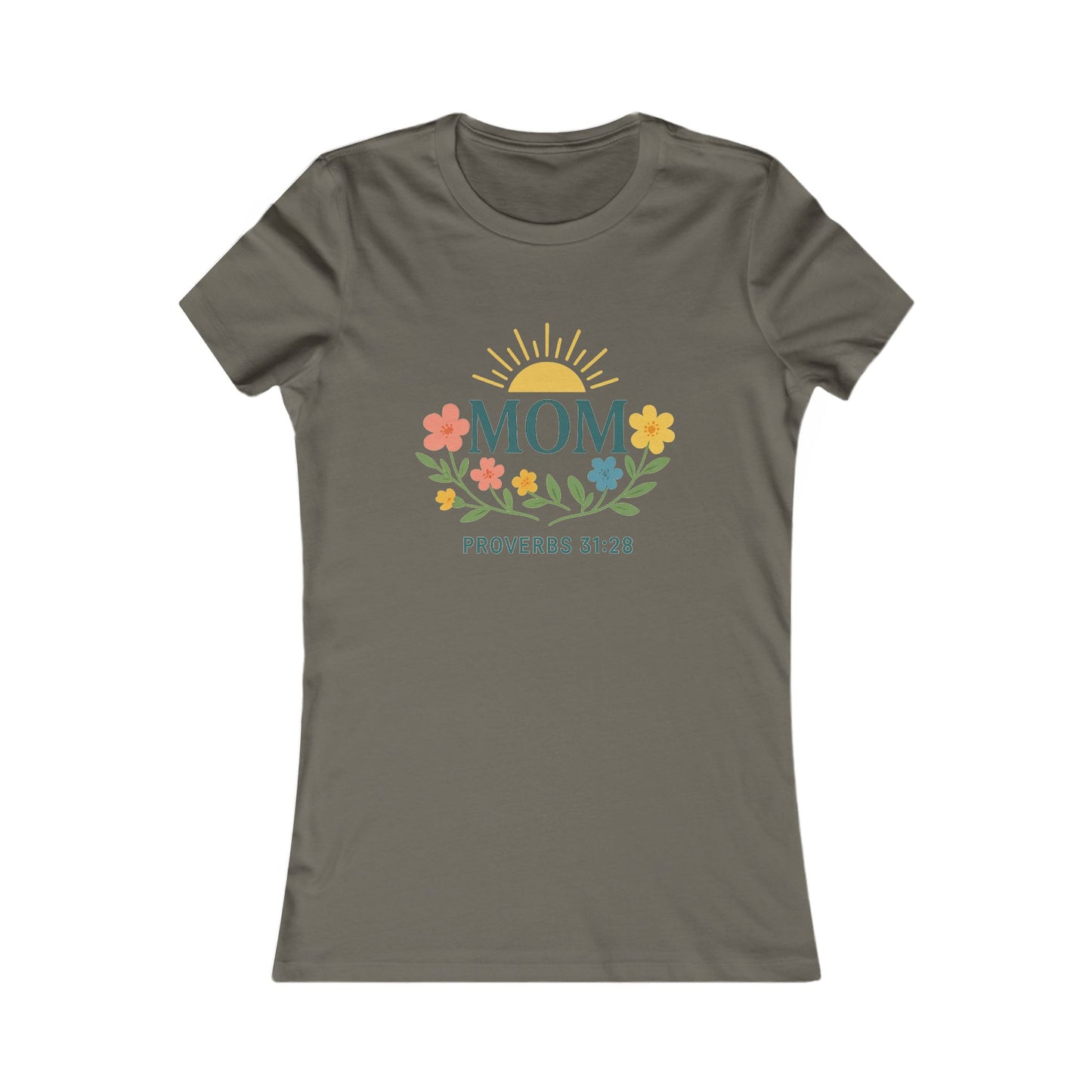 Floral Mom Tee - Proverbs 31:28