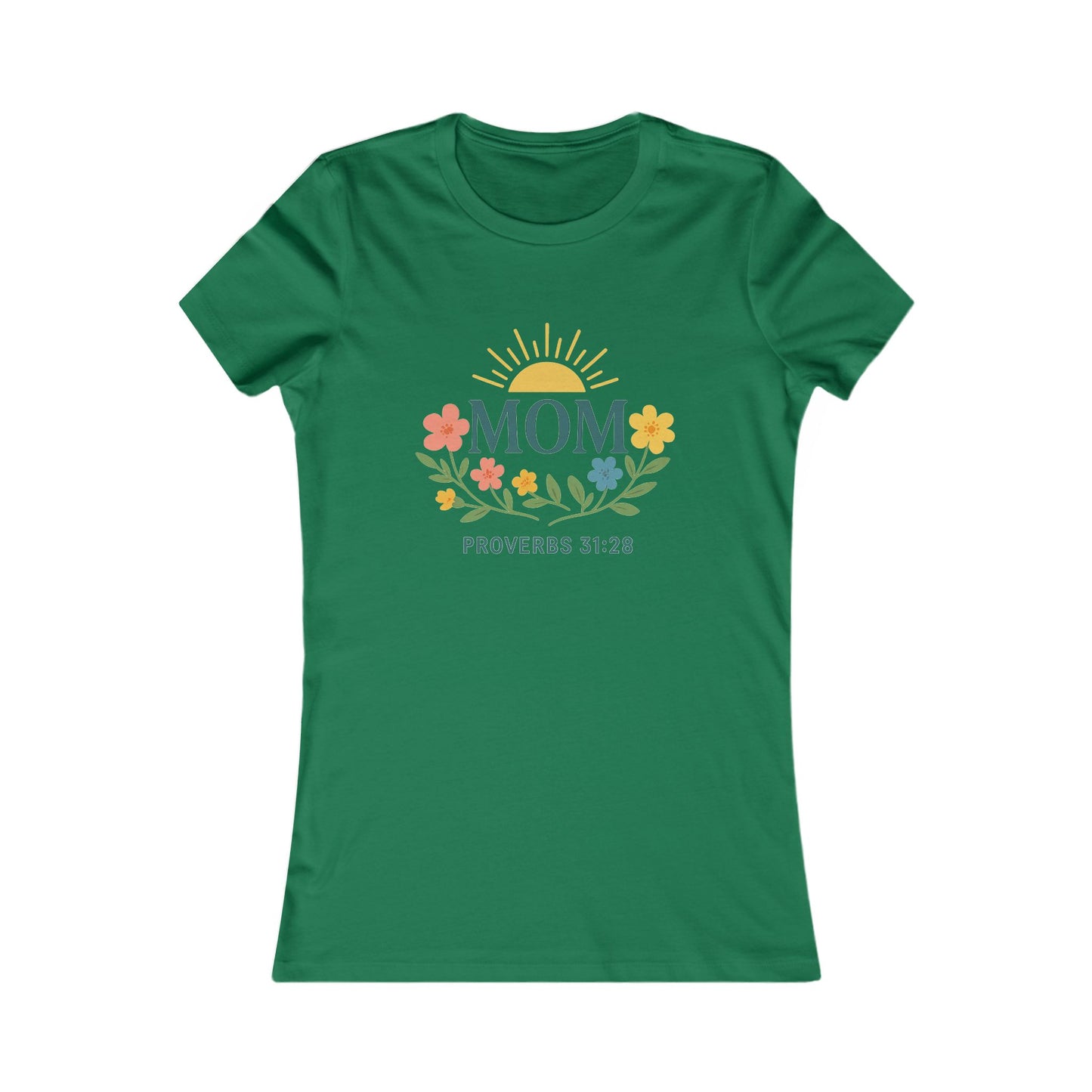 Floral Mom Tee - Proverbs 31:28