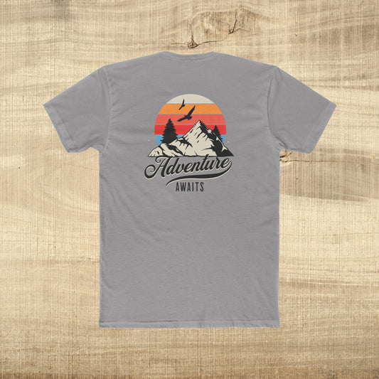 Adventure Awaits Mountain Sunset T-Shirt