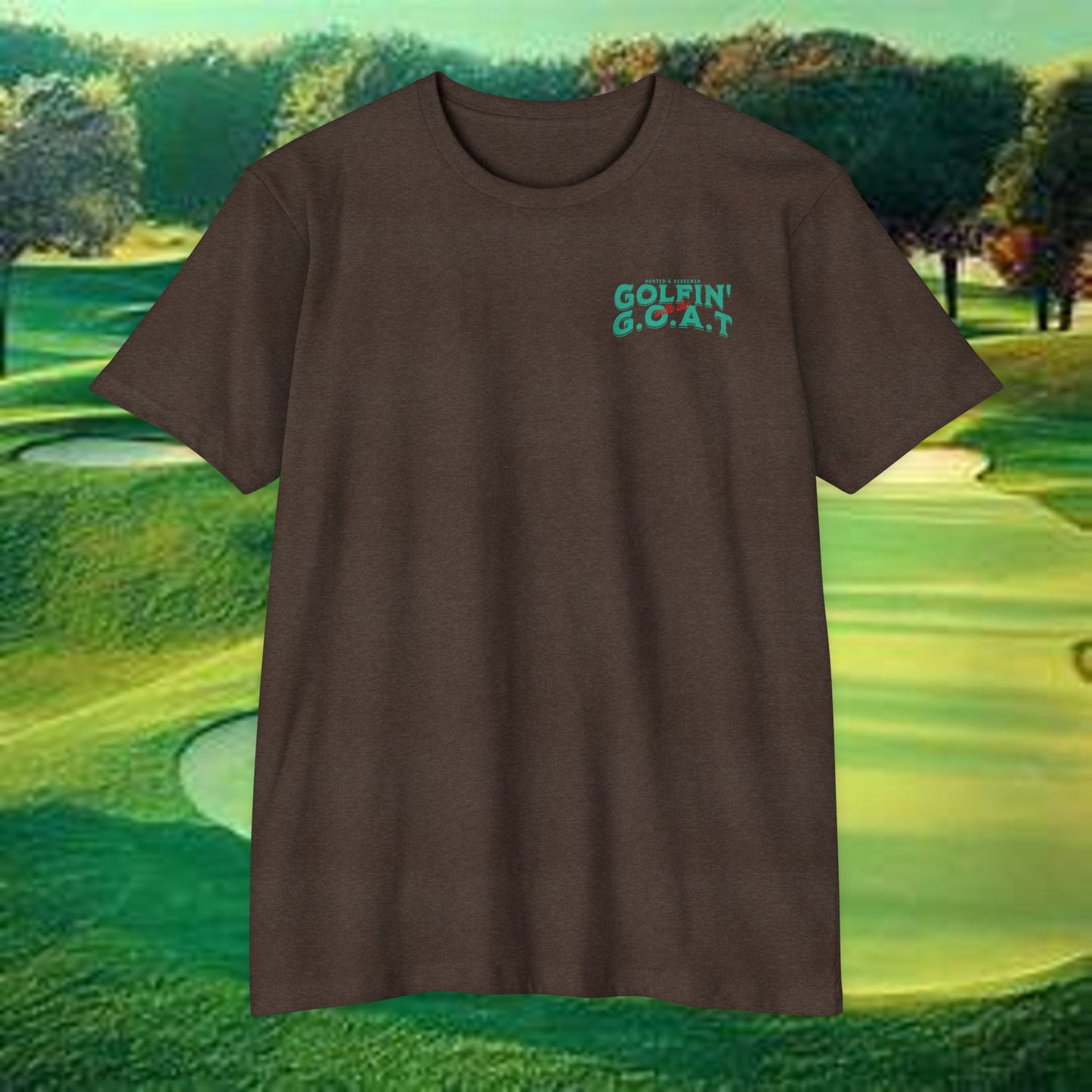 Golfin with the GOAT Tee  Jesus Golf Shirt, Mulligan Grace Christian Tee