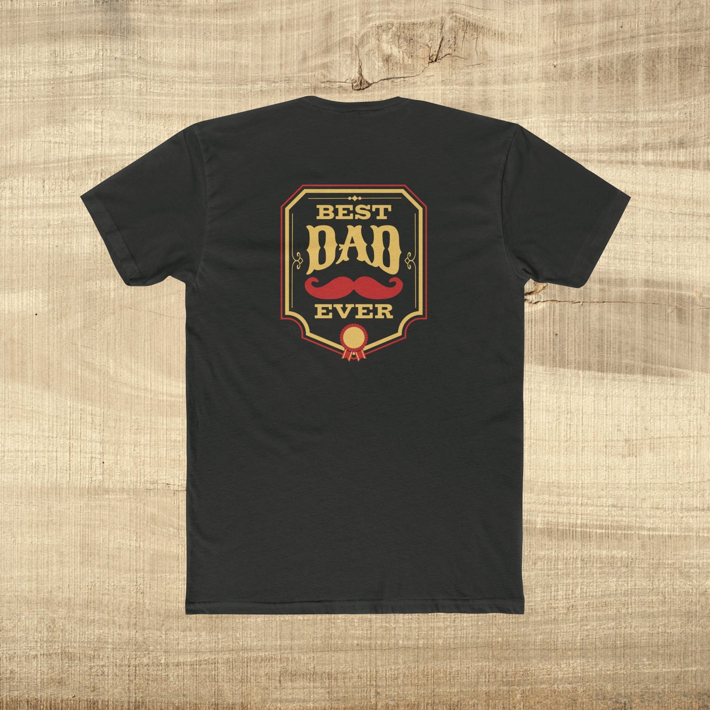 Best Dad Ever Shirt Funny Fathers Day Gift Mustache Award Dad Tee