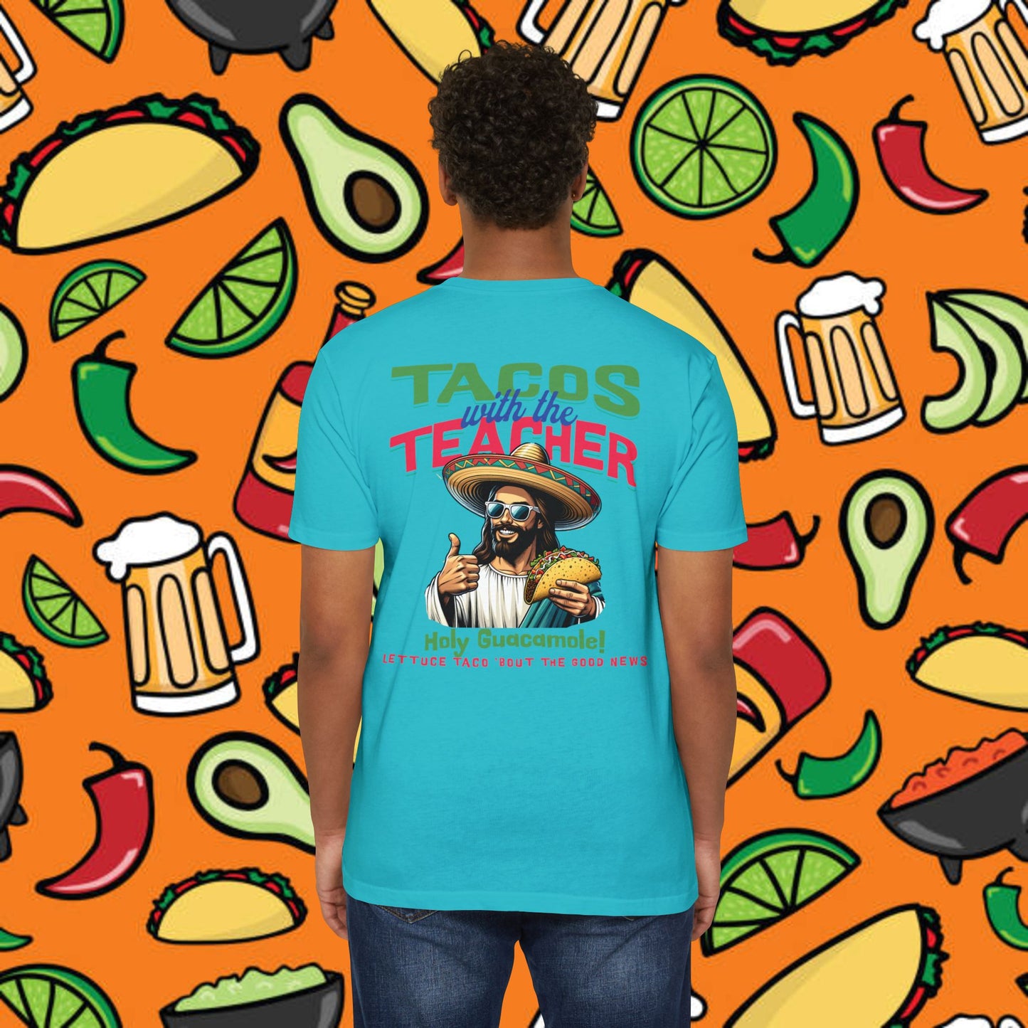 Fun Taco Jesus T-Shirt | Taco Lover's Gift, Cute Teacher Appreciation Tee, Funny Gift, Casual Wear, Taco Tuesday Shirt