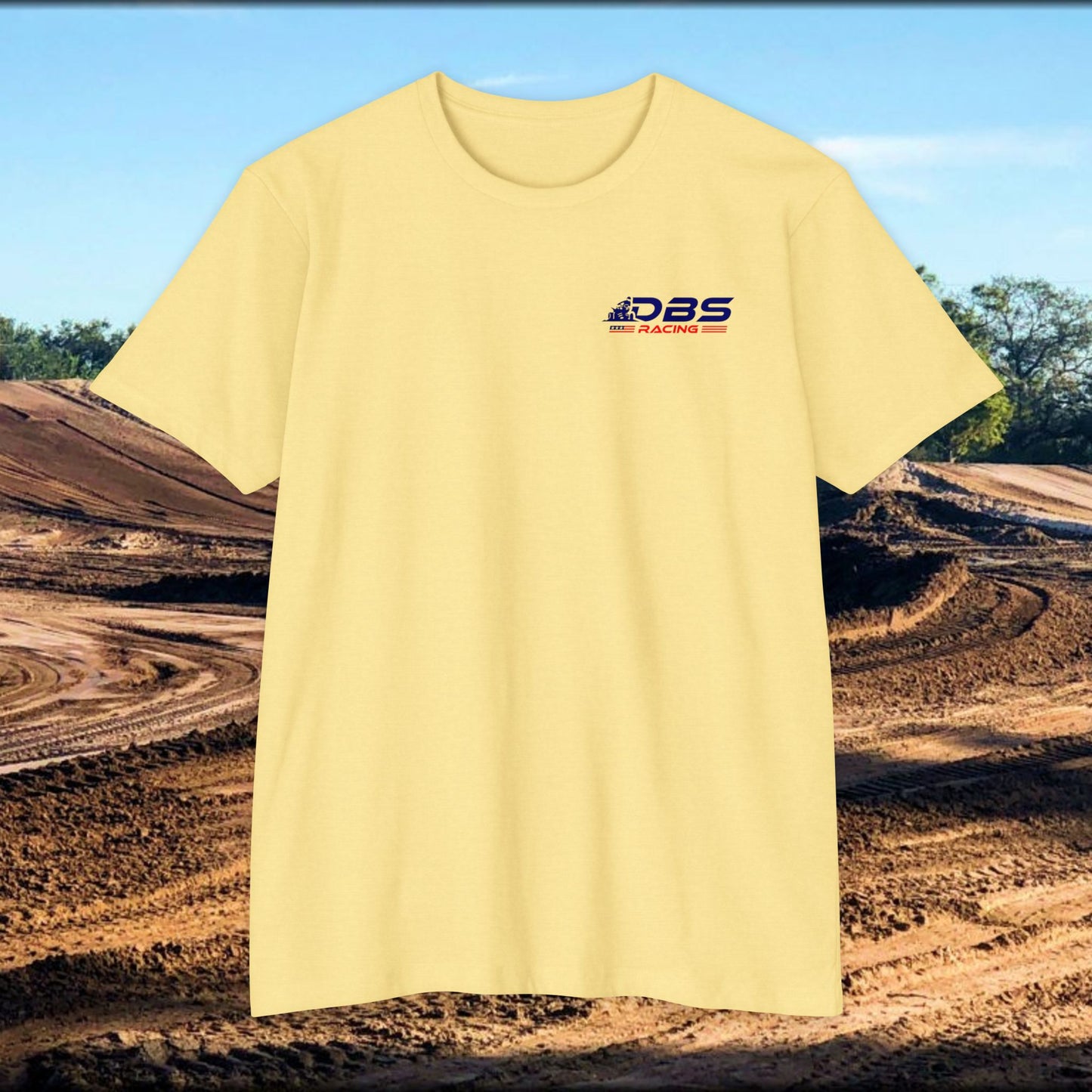 DBS Racing Unisex Sueded T-Shirt, Cool Racing Tee, Gift for Race Fans, Outdoor Adventure Gear, Patriotic Style