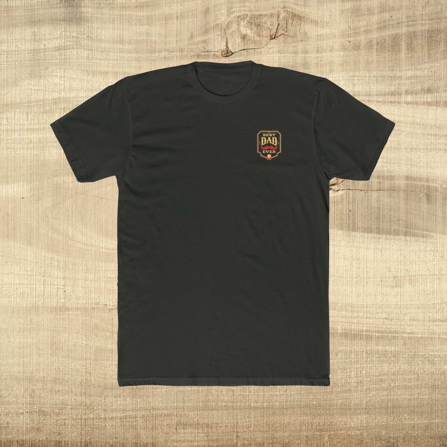 Best Dad Ever Shirt Funny Fathers Day Gift Mustache Award Dad Tee