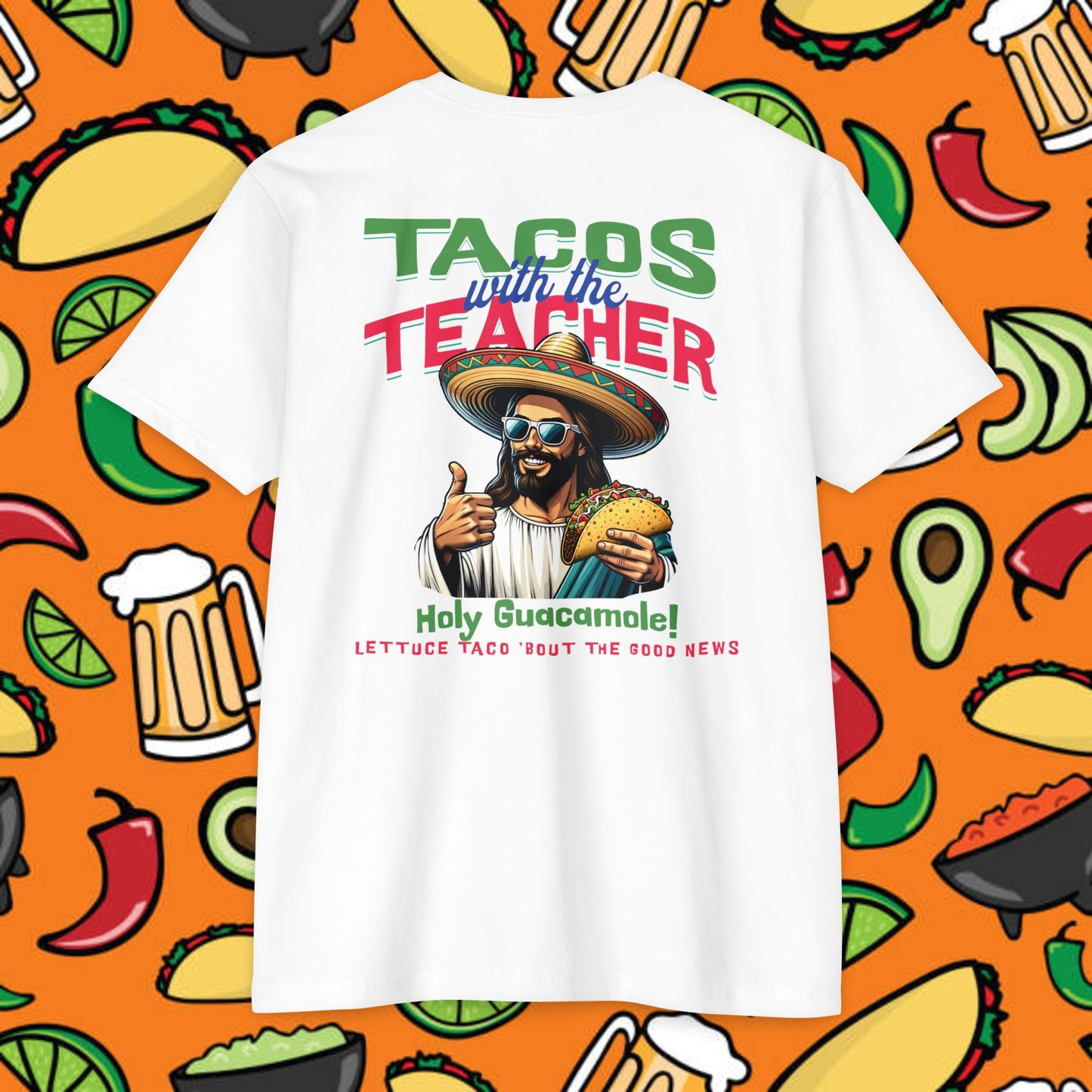 Fun Taco Jesus T-Shirt | Taco Lover's Gift, Cute Teacher Appreciation Tee, Funny Gift, Casual Wear, Taco Tuesday Shirt