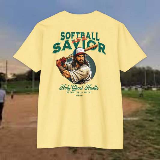 Softball Savior Unisex T-Shirt - Vintage Style Tee for Athletes and Fans
