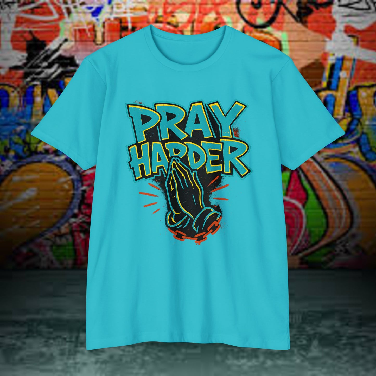 Praying Hands T-shirt, Spiritual Tee, Prayer Shirt, Unisex Graphic Tee, Gift for Believers, Casual Wear, Faith-Based Apparel