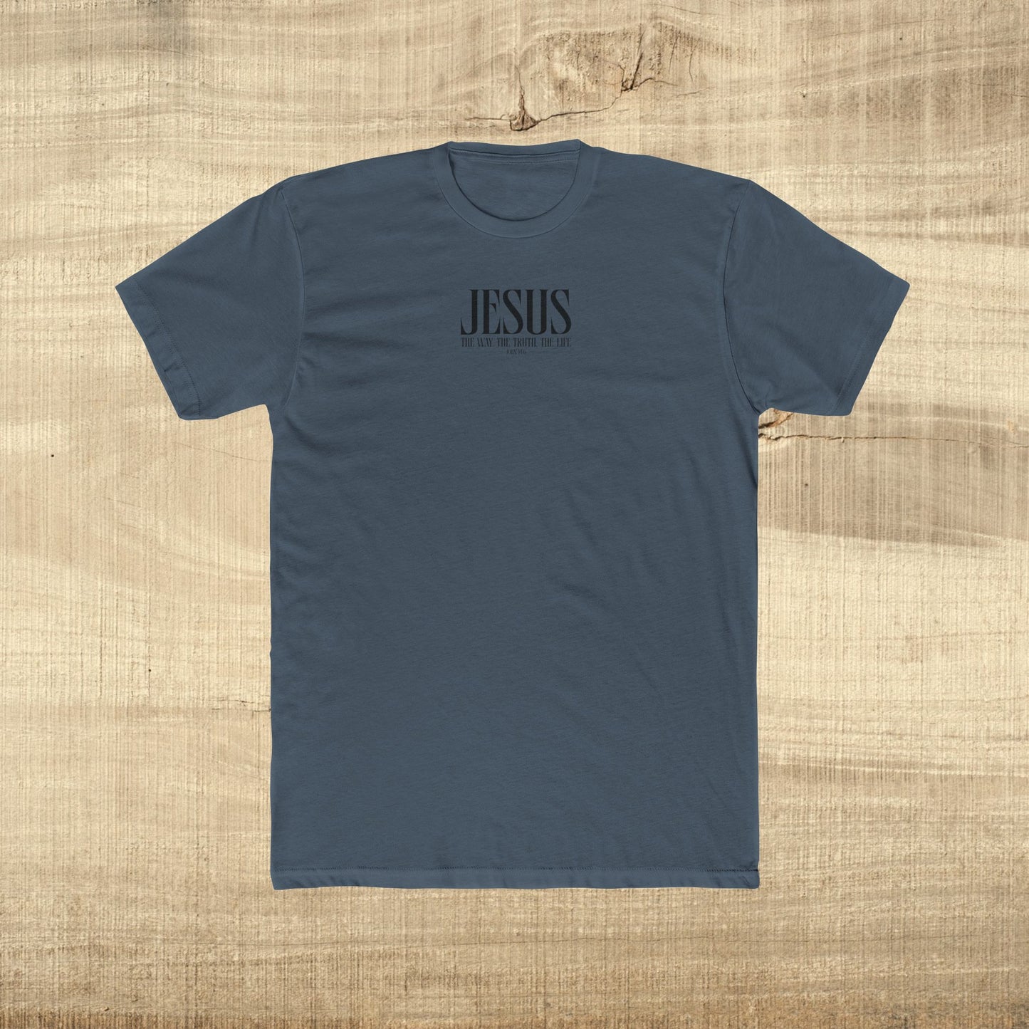 Jesus Typography Shirt John 14 6 Next Level 3600 Christian Graphic Tee