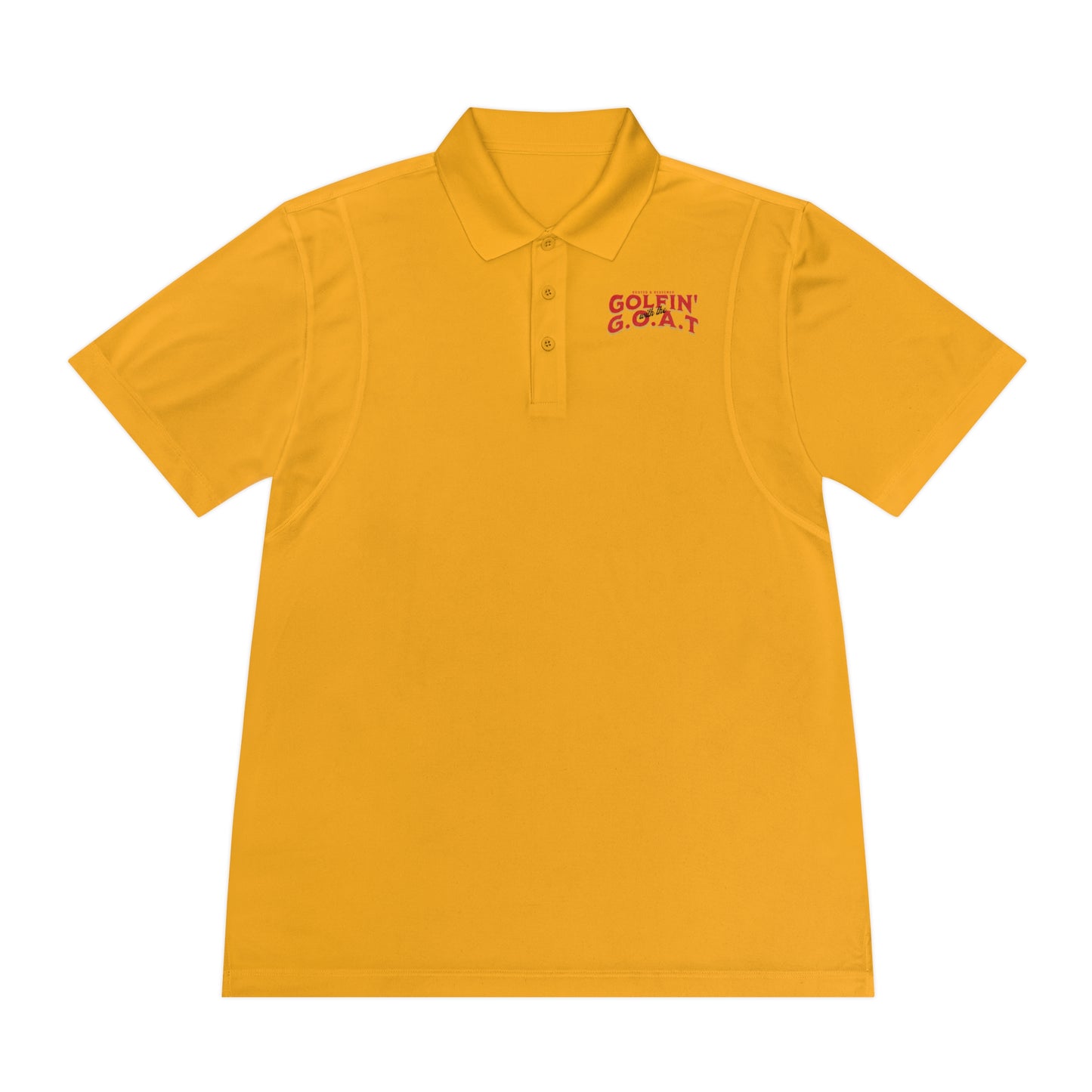 Golfing with Jesus Polo Shirt — Men's Faith-Based Golf Polo
