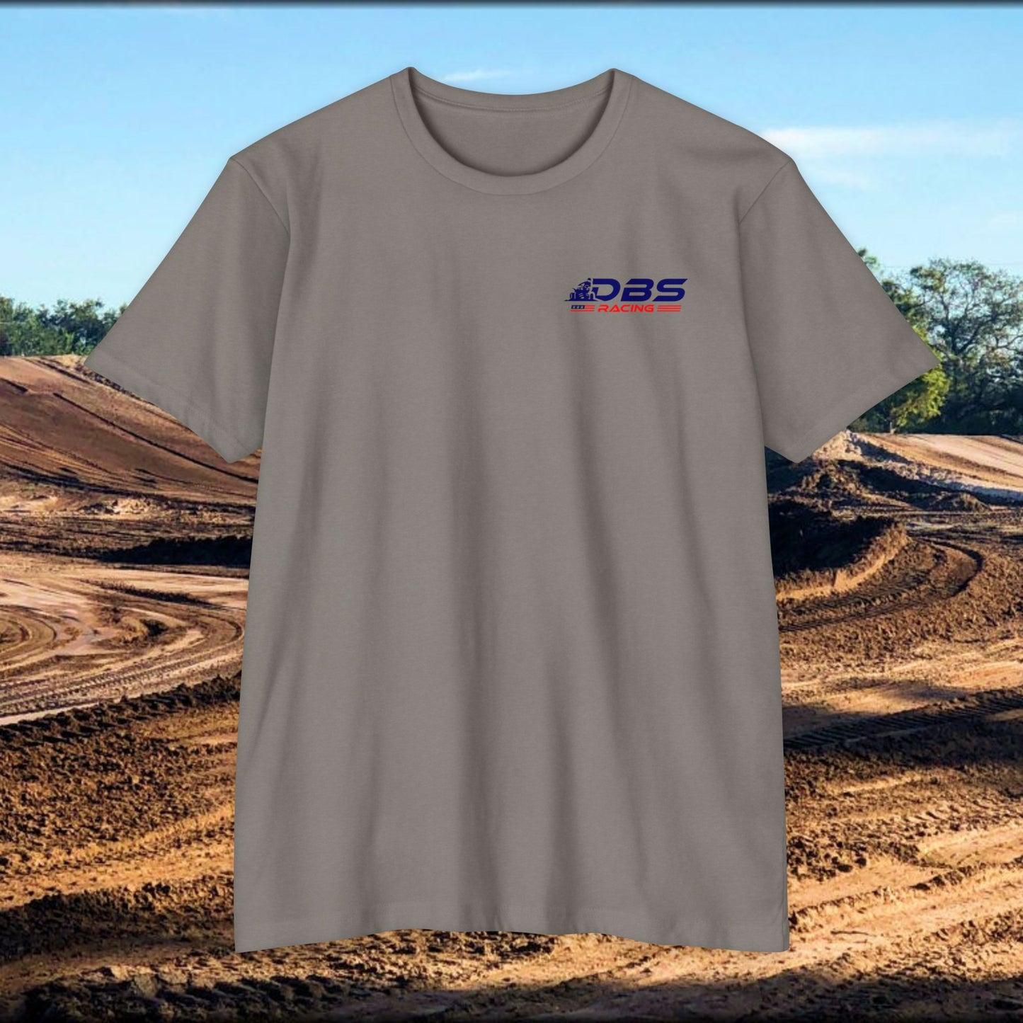 DBS Racing Unisex Sueded T-Shirt, Cool Racing Tee, Gift for Race Fans, Outdoor Adventure Gear, Patriotic Style