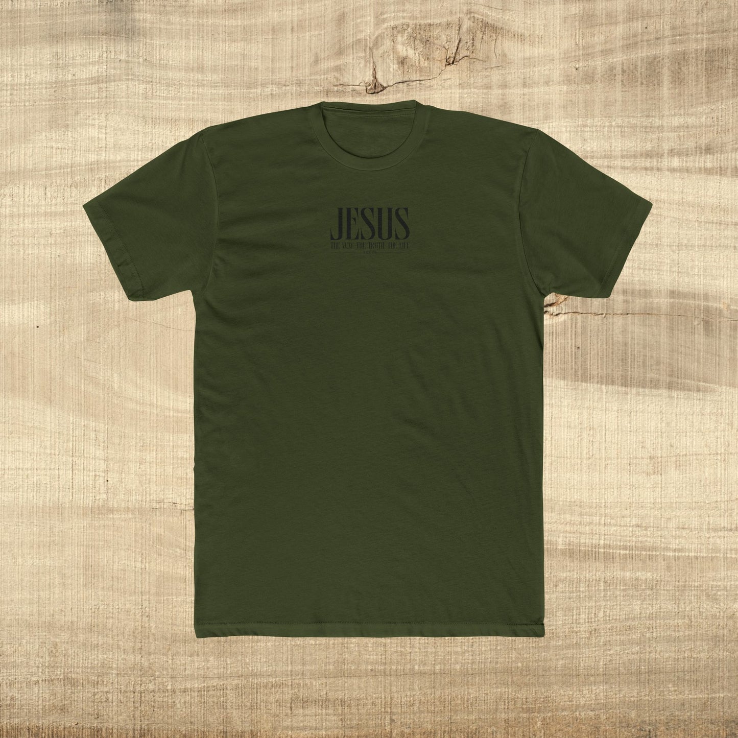 Jesus Typography Shirt John 14 6 Next Level 3600 Christian Graphic Tee