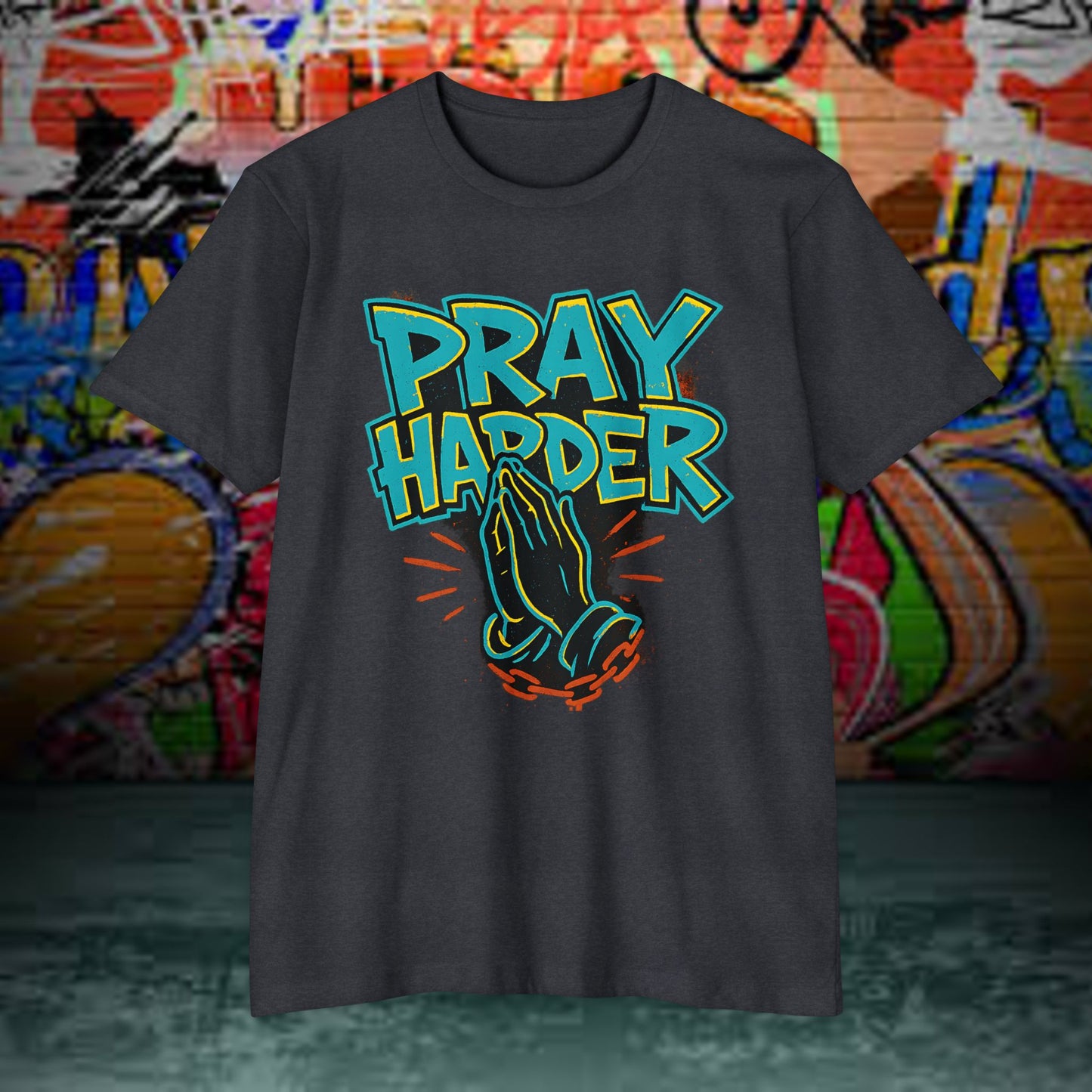 Praying Hands T-shirt, Spiritual Tee, Prayer Shirt, Unisex Graphic Tee, Gift for Believers, Casual Wear, Faith-Based Apparel