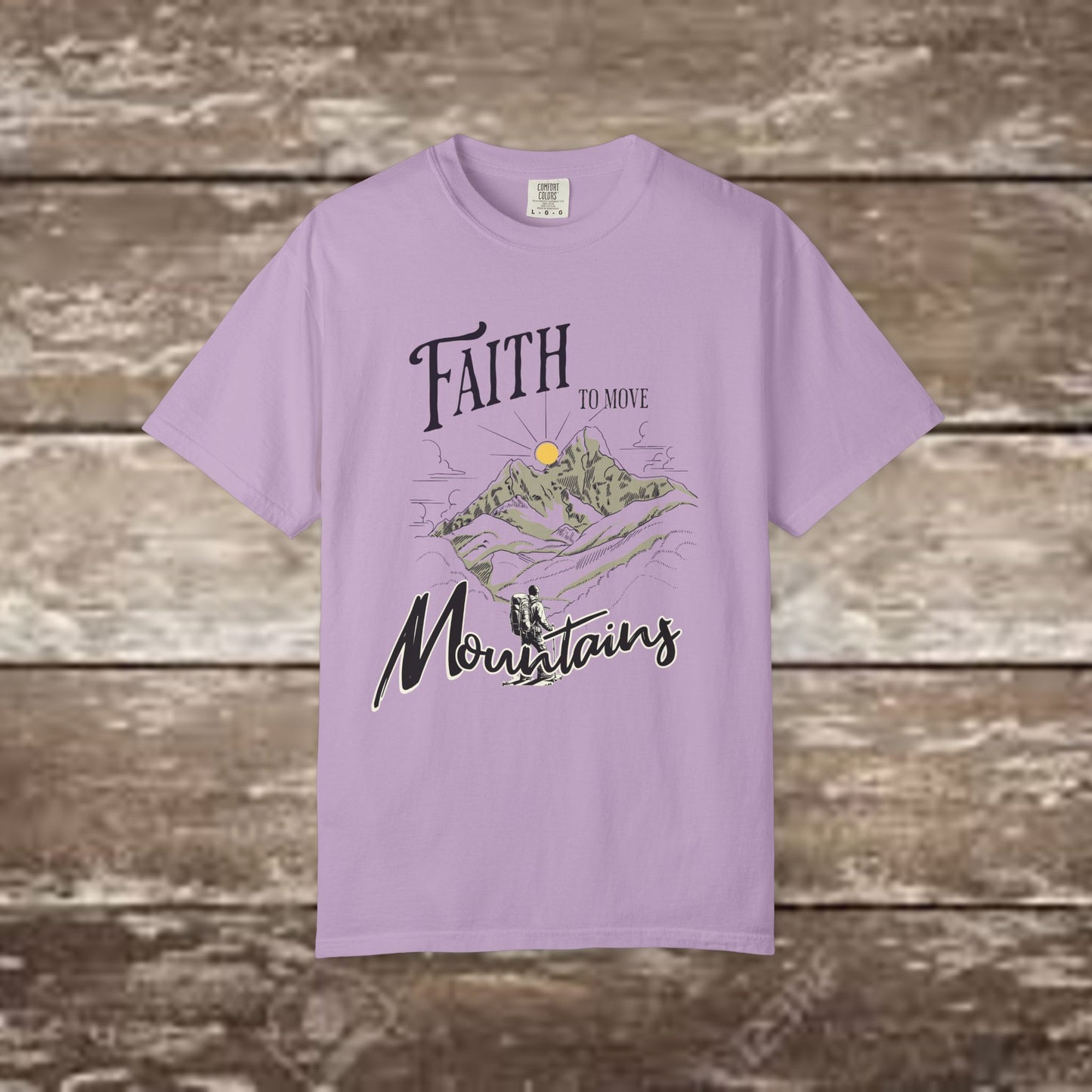 Faith to Move Mountains – Comfort Colors 1717 Christian Graphic Tee