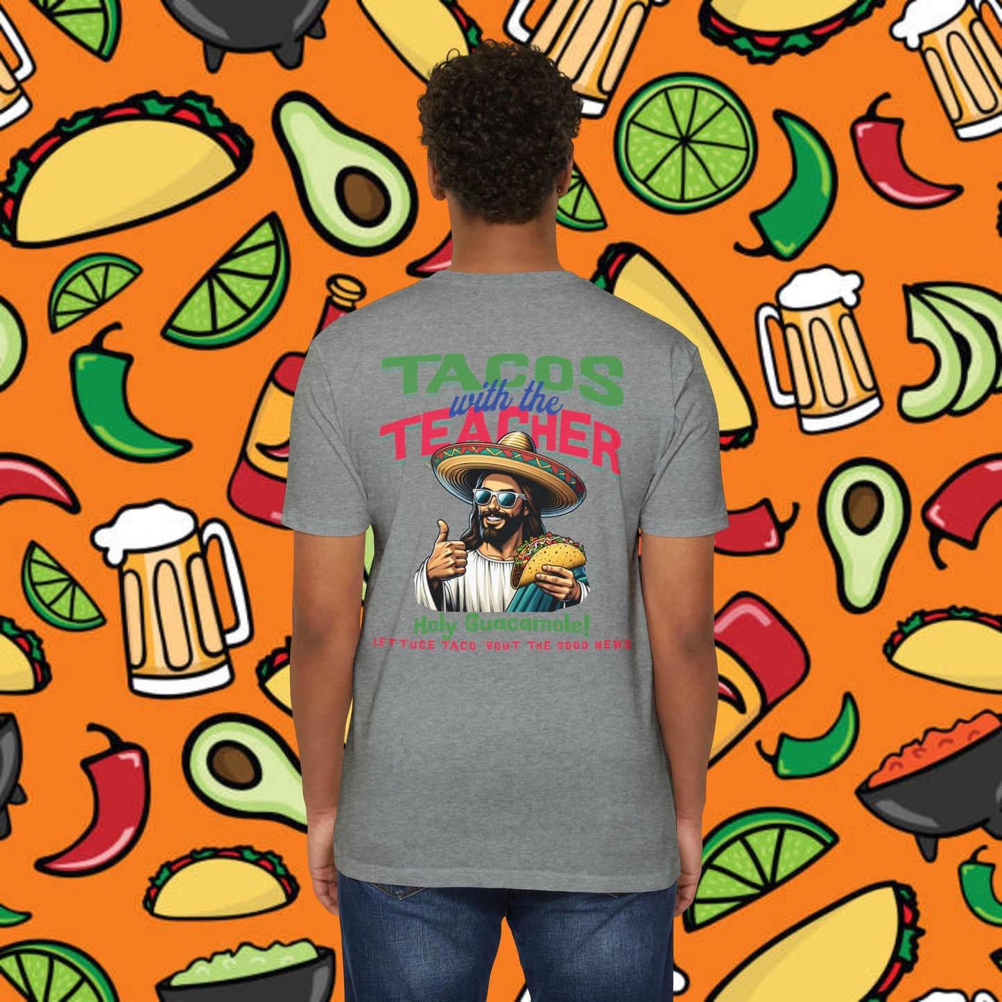 Fun Taco Jesus T-Shirt | Taco Lover's Gift, Cute Teacher Appreciation Tee, Funny Gift, Casual Wear, Taco Tuesday Shirt