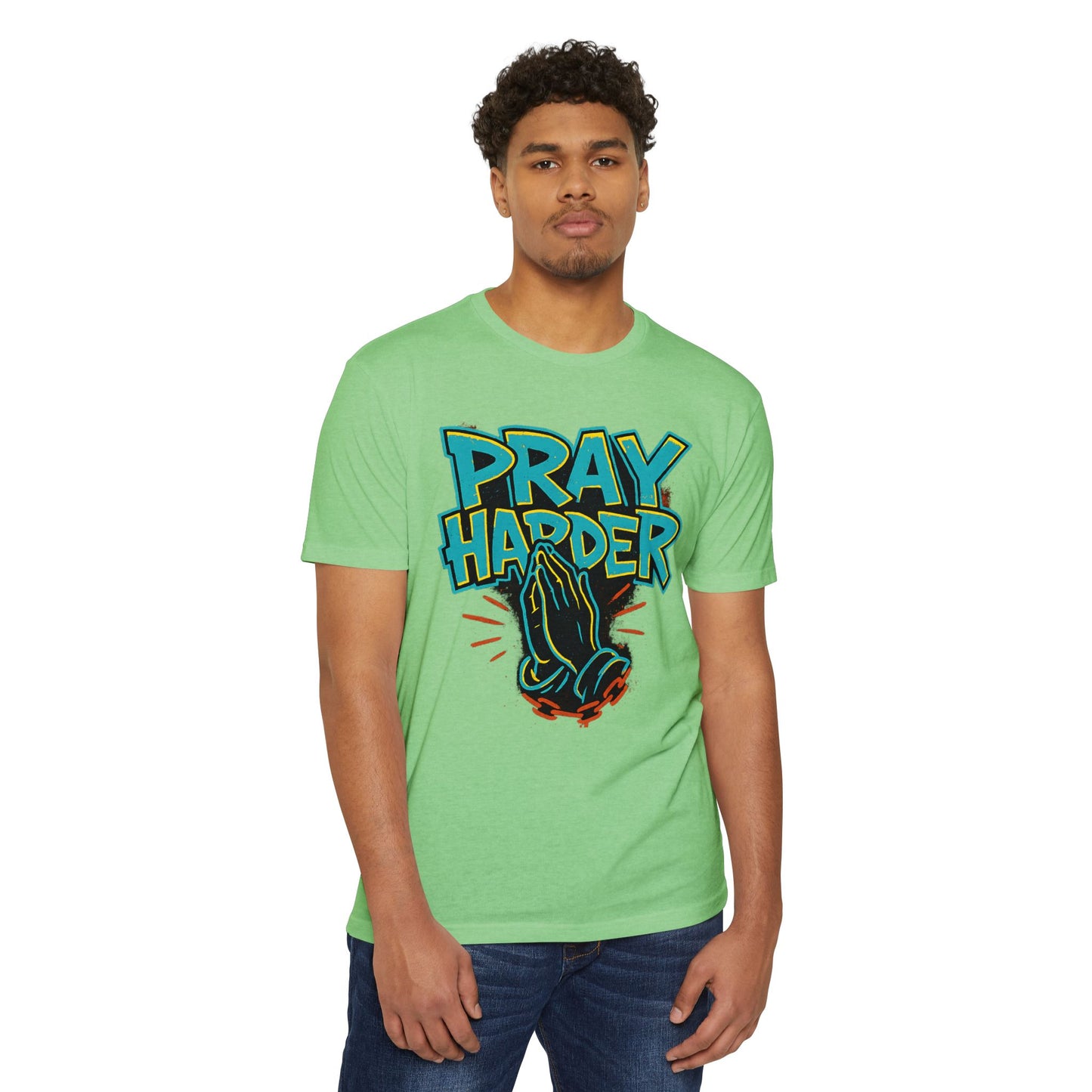 Praying Hands T-shirt, Spiritual Tee, Prayer Shirt, Unisex Graphic Tee, Gift for Believers, Casual Wear, Faith-Based Apparel