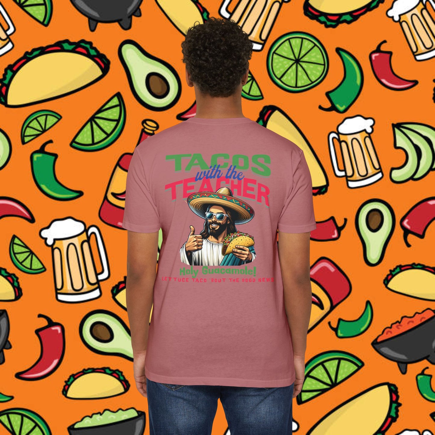Fun Taco Jesus T-Shirt | Taco Lover's Gift, Cute Teacher Appreciation Tee, Funny Gift, Casual Wear, Taco Tuesday Shirt