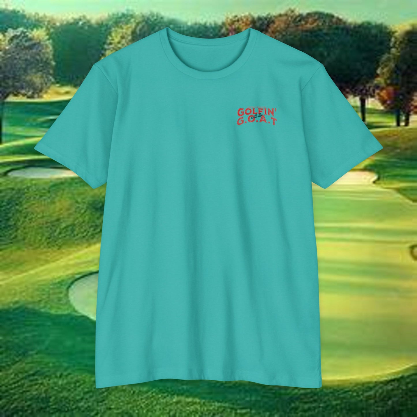 Golfin with the GOAT Tee  Jesus Golf Shirt, Mulligan Grace Christian Tee