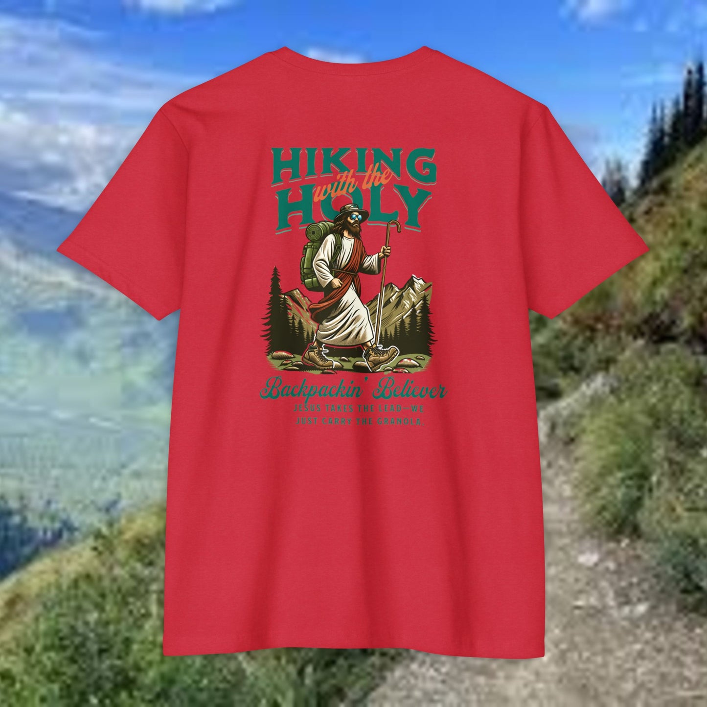 Hiking Holy Unisex T-Shirt – Faith-Inspired Outdoor Adventure Tee