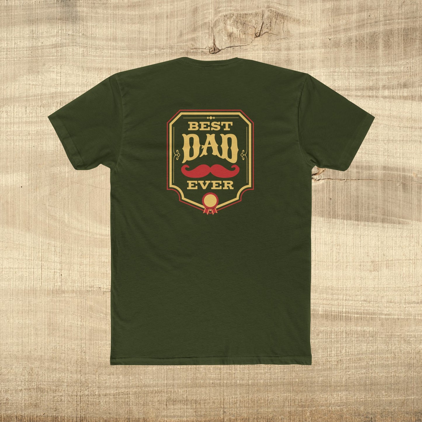 Best Dad Ever Shirt Funny Fathers Day Gift Mustache Award Dad Tee